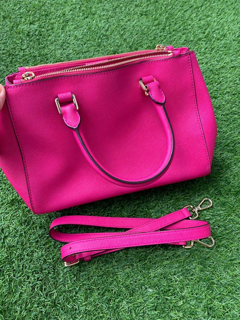 Michael Kors | Bags | Michael Kors Jet Set Mk Signature Brown Textile Tote  Handbag Purse | Poshmark