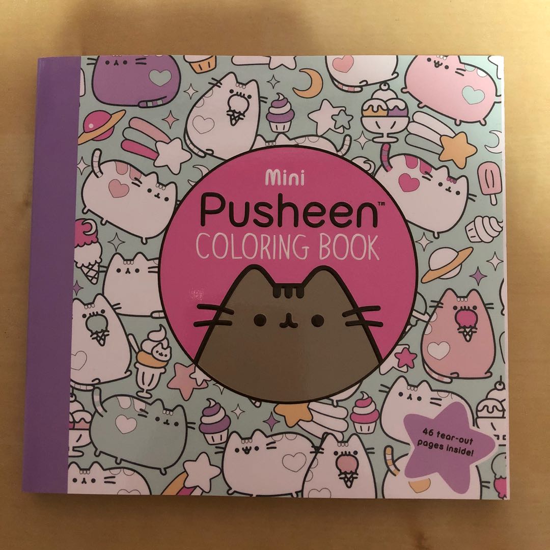 Mini Pusheen Coloring Book, Hobbies & Toys, Books & Magazines, Children ...