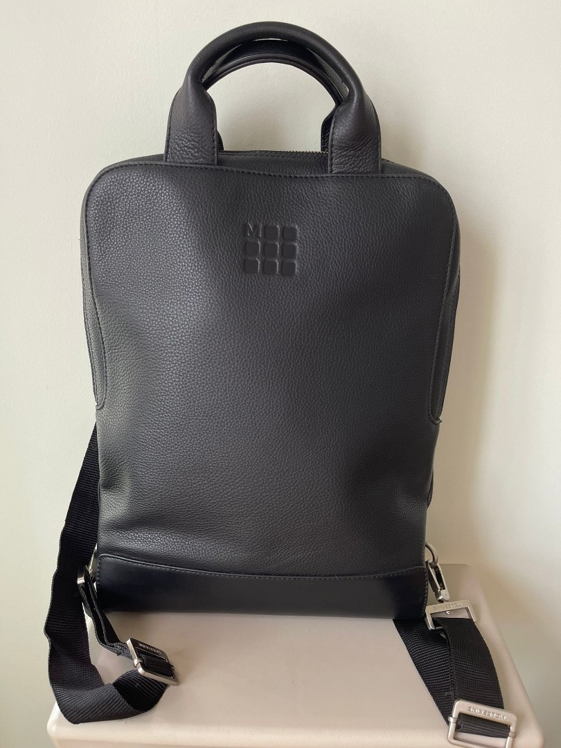 Moleskine leather bag 15 inch laptop backpack, Women's Fashion, Bags & Wallets, Backpacks on