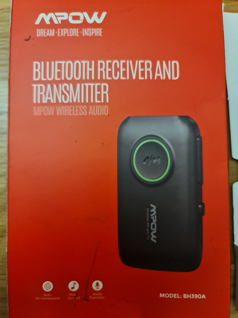 MPOW Wireless Audio- Bluetooth Receiver and Transmitter (New) Model ...