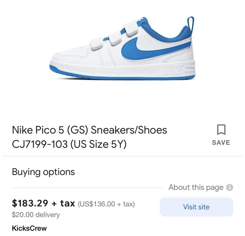 Nike PICO5 Gs 6.5Y 24.5cm