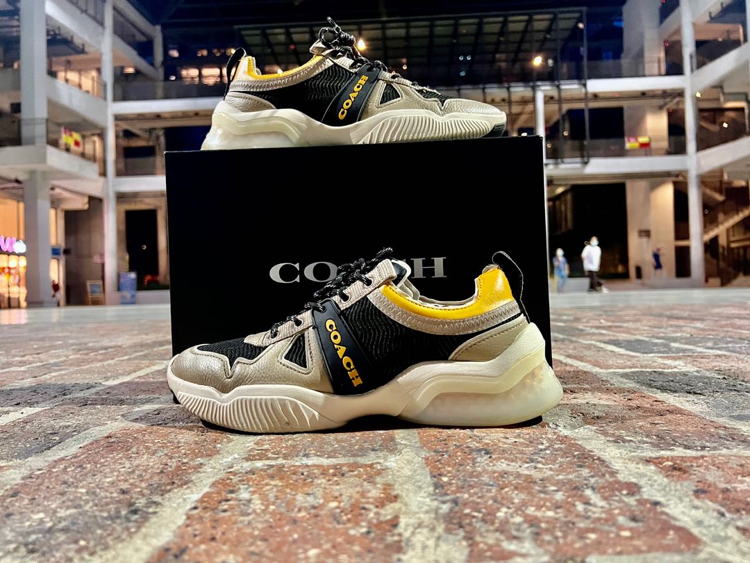 yellow coach shoes