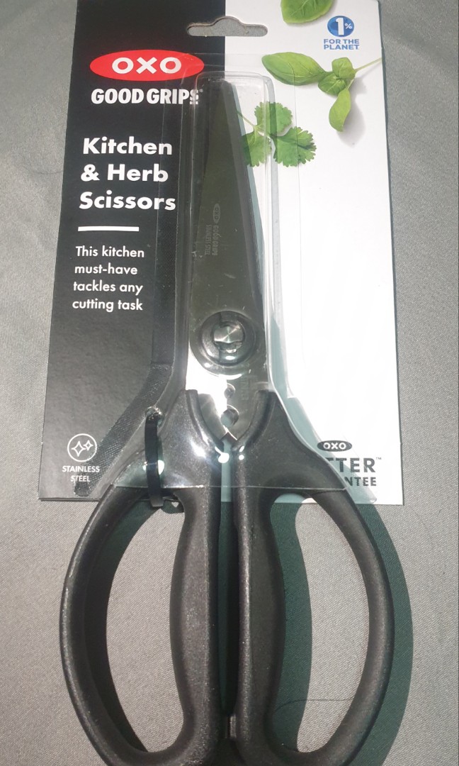 OXO Kitchen Scissors Good Grips Herb Stripper Stainless Steel Cushioned