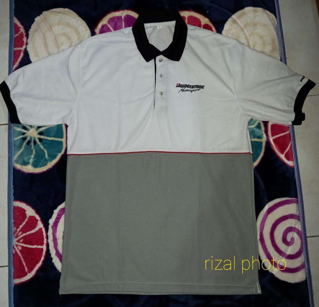 Polo T Shirt Bridgestone Potenza F1 Motor Sport Men s Fashion Tops Sets Tshirts Polo Shirts on Carousell