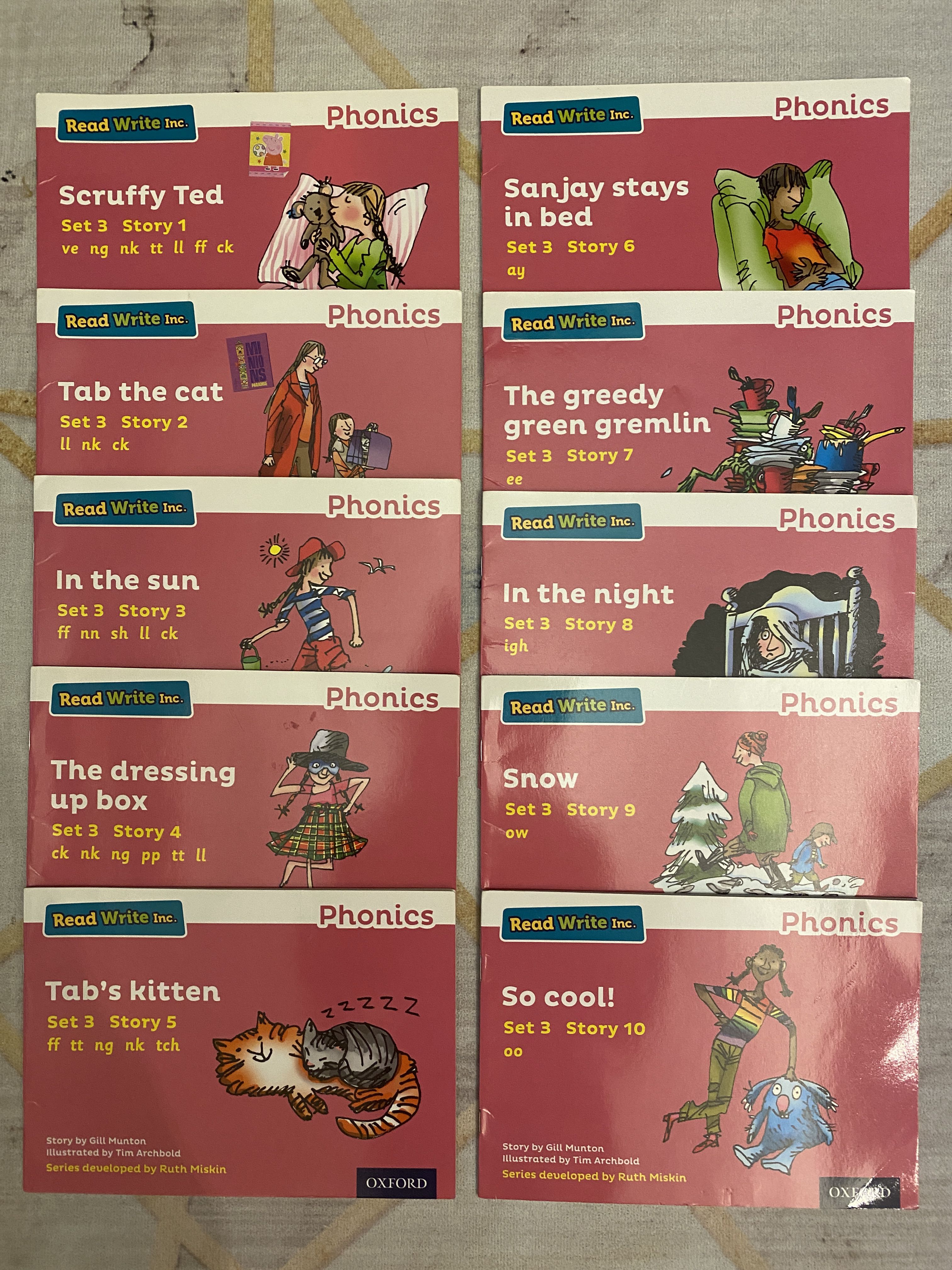 Read Write Inc. Phonics - RWI storybook pink (Set 3 Story 1-10), 興趣及遊戲 ...