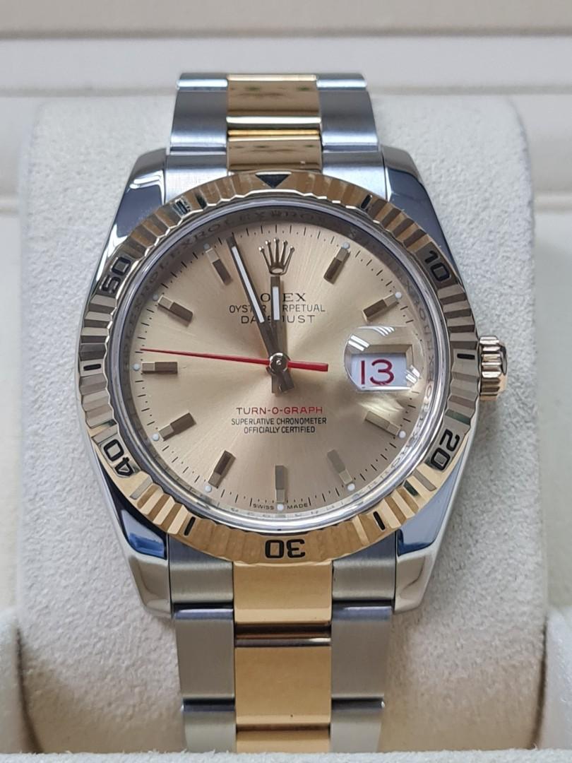 Rolex Datejust Turn O Graph 116263 36mm Automatic Luxury Watches