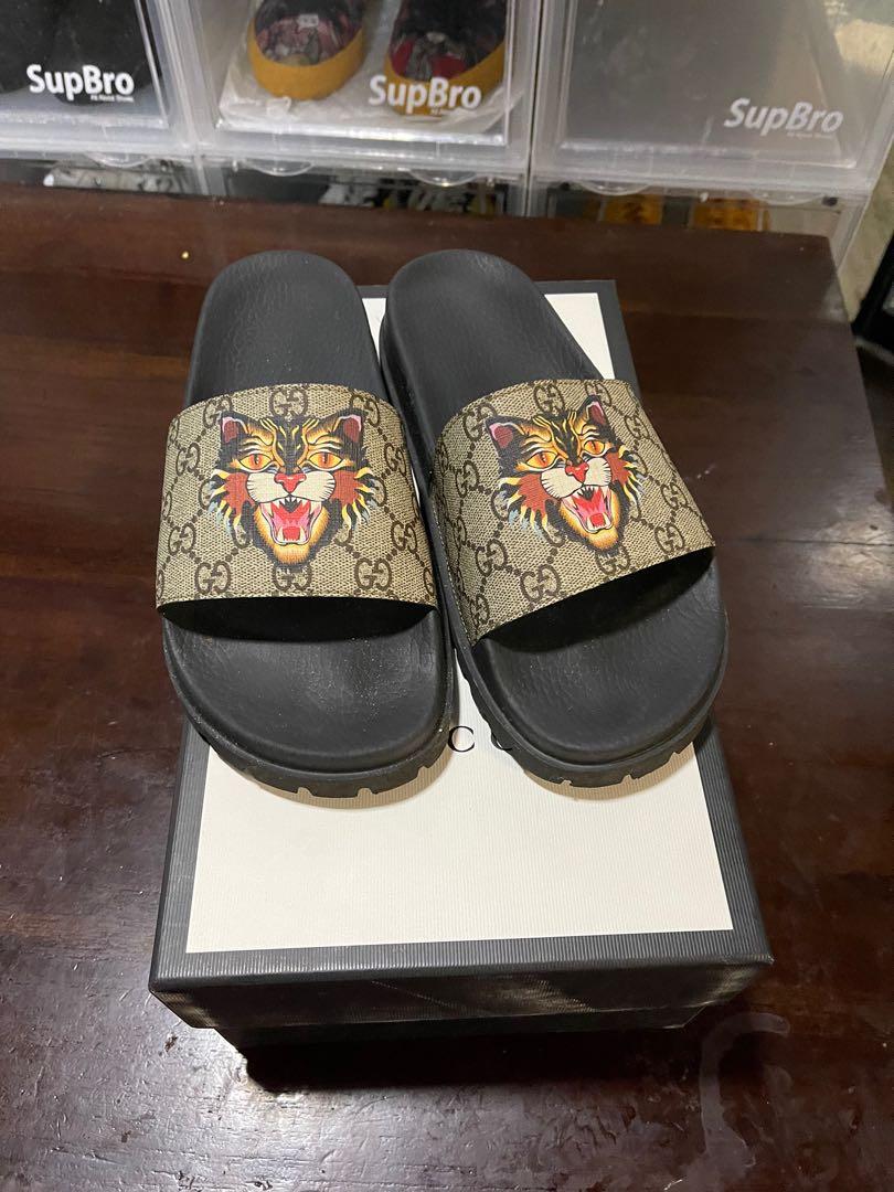 sandal gucci tiger Men s Fashion Footwear Flipflops and Slides
