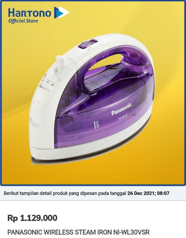 Setrika online wireless panasonic