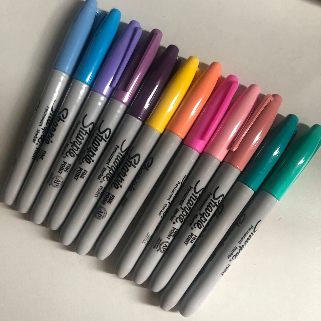 Sharpie Markers UNUSED color pens, Hobbies & Toys, Stationary & Craft, Craft Supplies & Tools