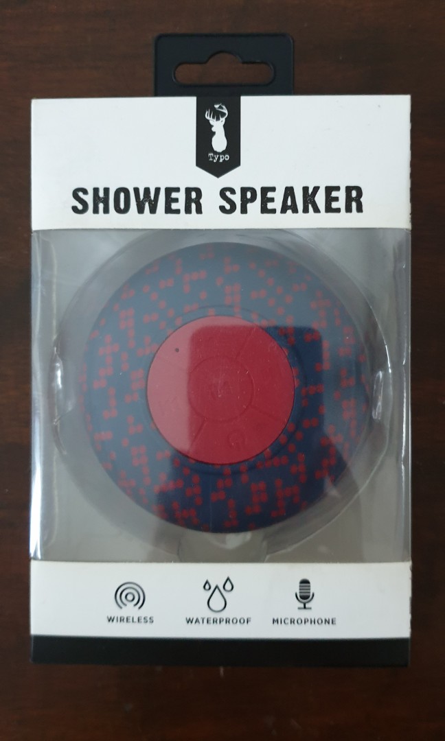 Shower Speaker Typo, Audio, Portable Audio Accessories on Carousell
