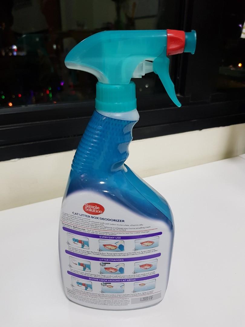 simple solution litter box deodorizer