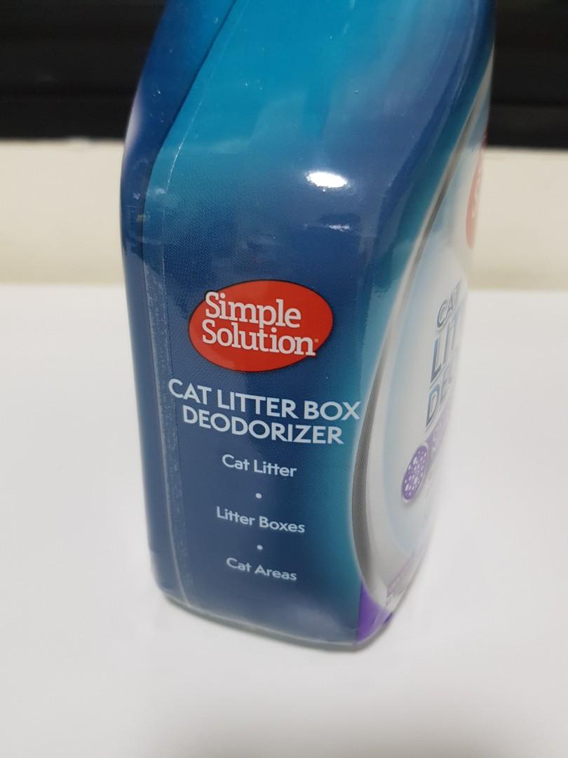 simple solution litter box deodorizer