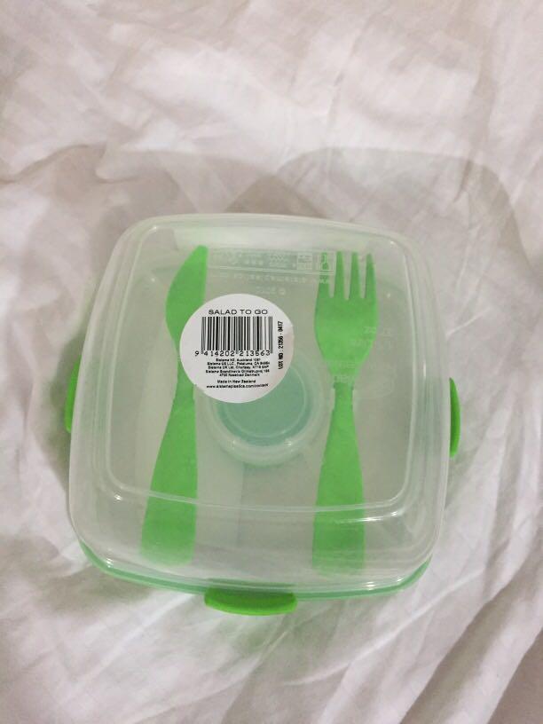 Sistema Salad container with fork & Spoon BPA Free (Category: Food Organization & Storage) located in Pasay City. Submitted by redgiftshop (Listing ID 1143337974, Image 3). Description: Pthalate & BPA Free made in New Zealand 37. 1 oz / 1.1 L directly bought on US product code: EJ jan2022.