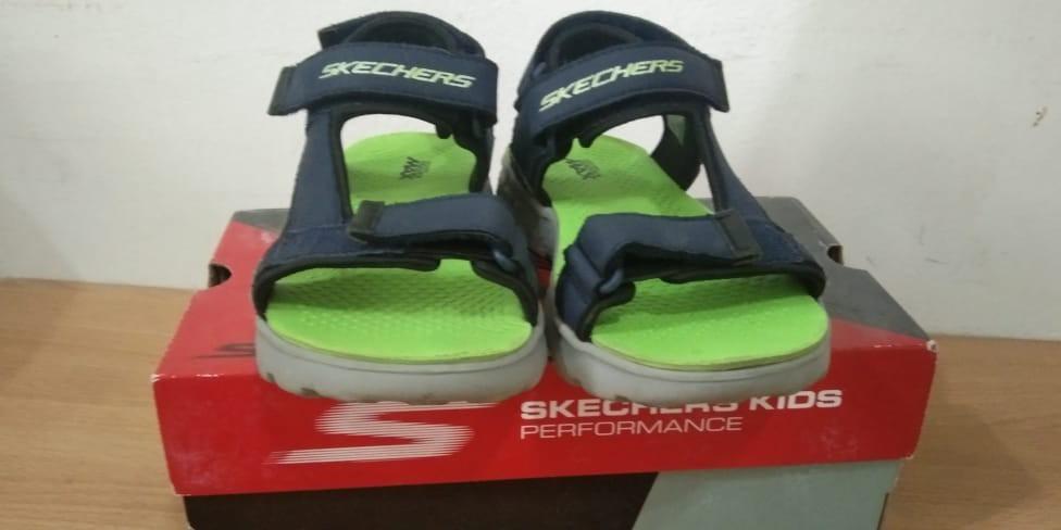 Skechers sandals shop kids green