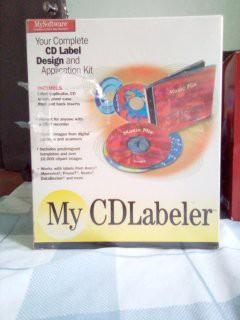 Software cd labeler and designer program with net gear router and free handheld game