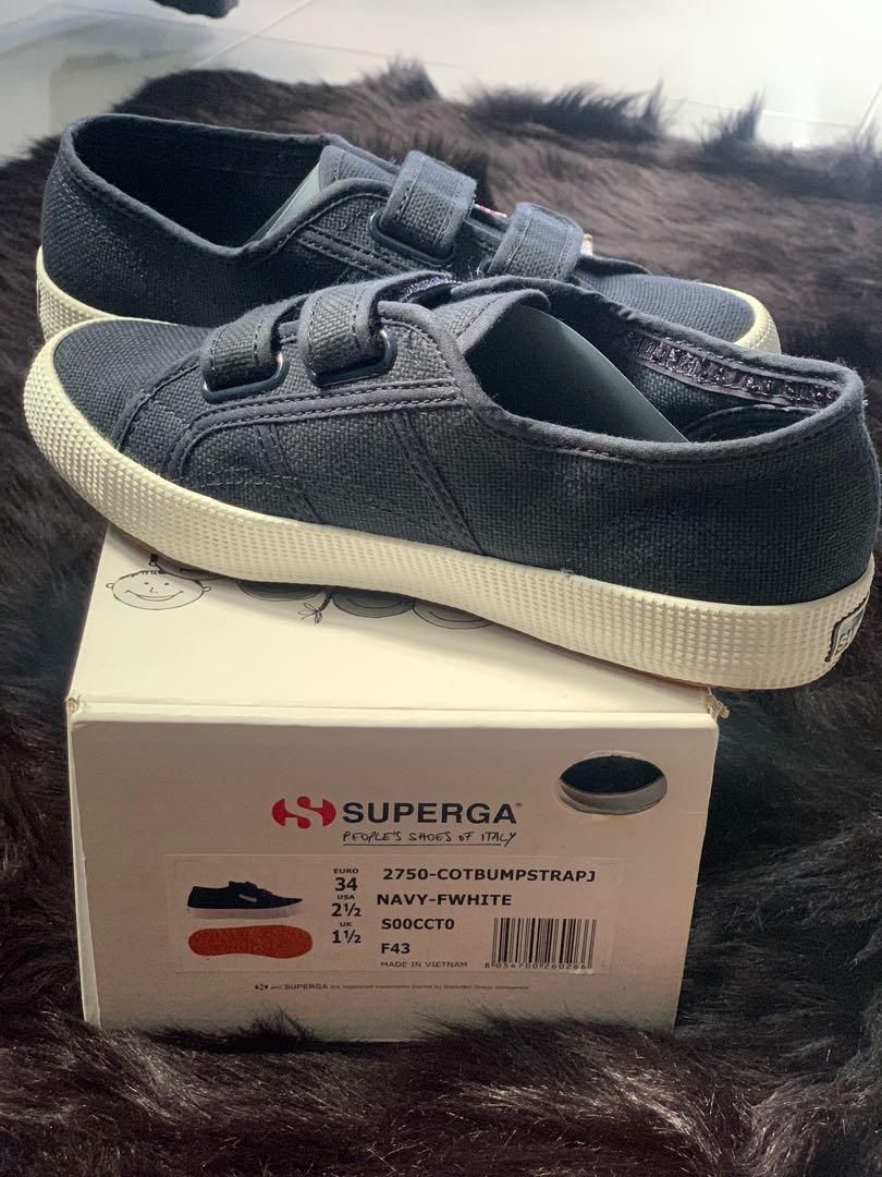 Superga 2750 Navy White Women s Fashion Footwear Sneakers on