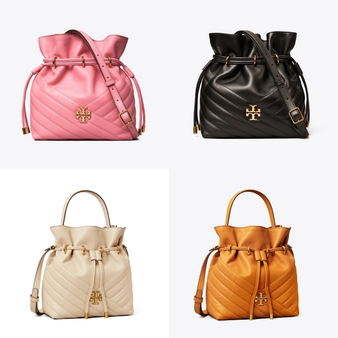 Tory Burch Kira Chevron Mini bucket bag Women s Fashion Bags Wallets Tote Bags on Carousell