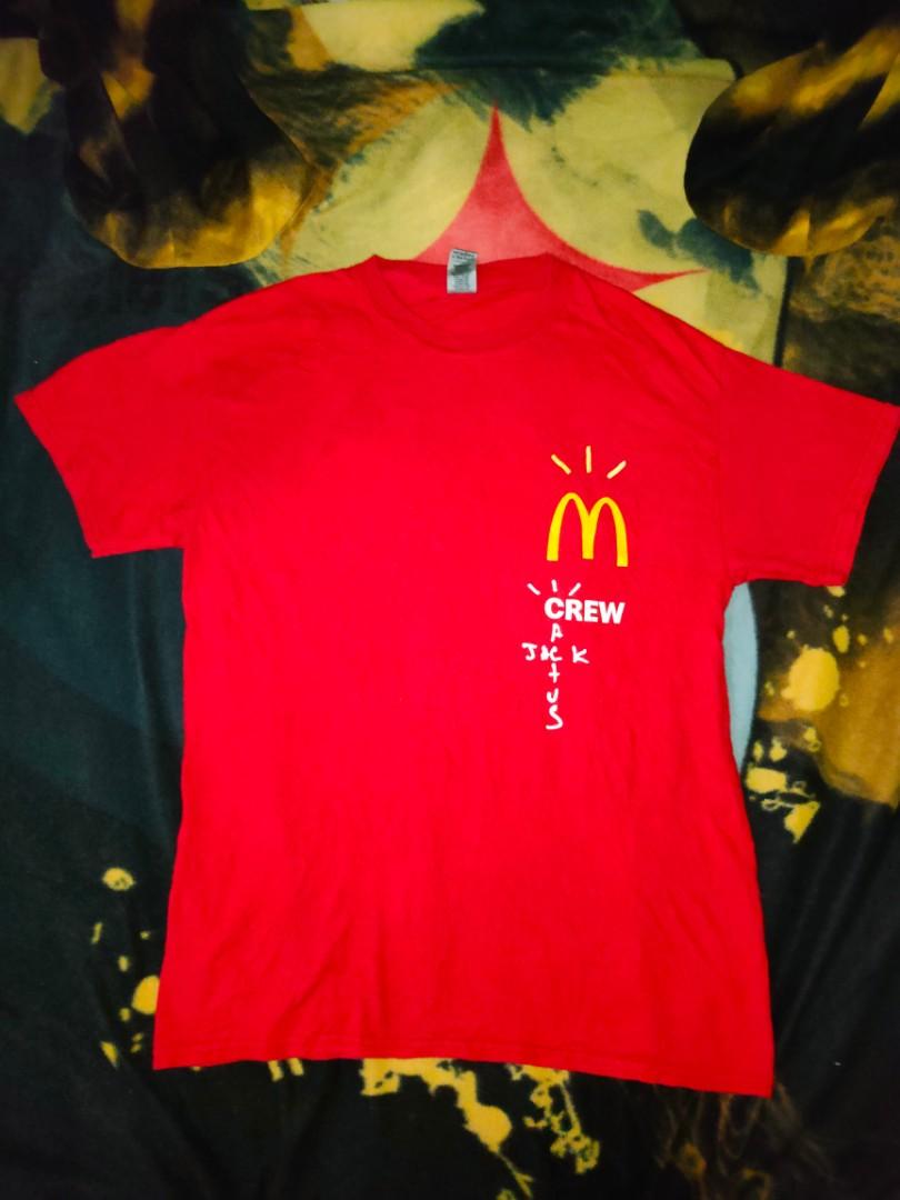 Travis Scott x Mcdo, Men's Fashion, Tops & Sets, Tshirts & Polo Shirts on Carousell