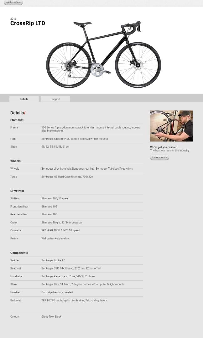 Trek Cross Rip LTD size 52