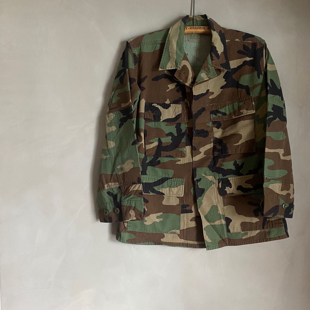 US ARMY CAMO VINTAGE MILITARY CAMOUFLAGE JACKET XS
