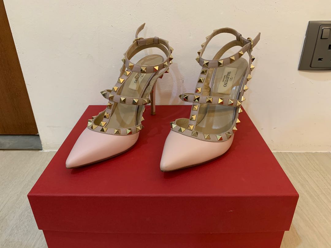 Valentino rose heels clearance