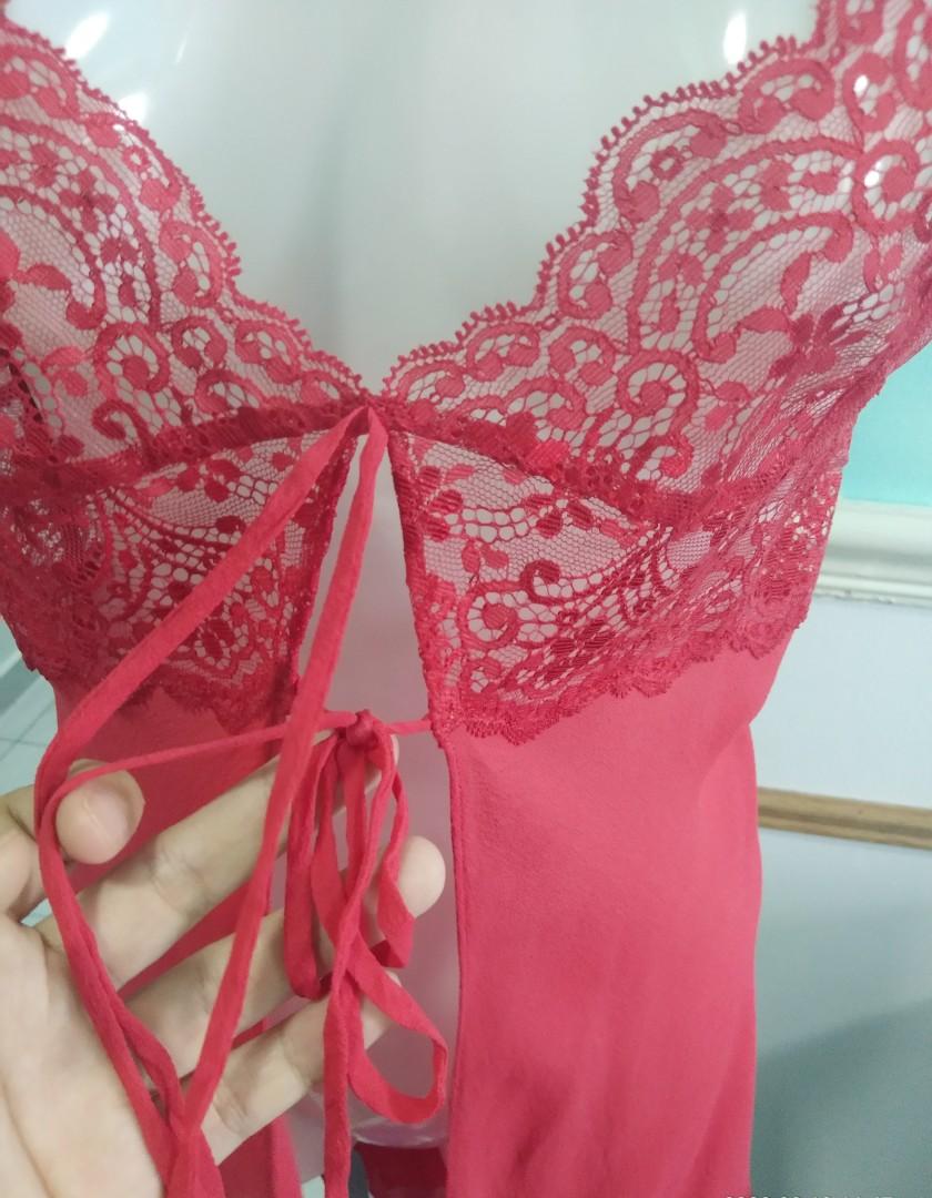 Victoria's Secret Babydoll 100% Silk Slip Dress Sexy Lingirie see ...
