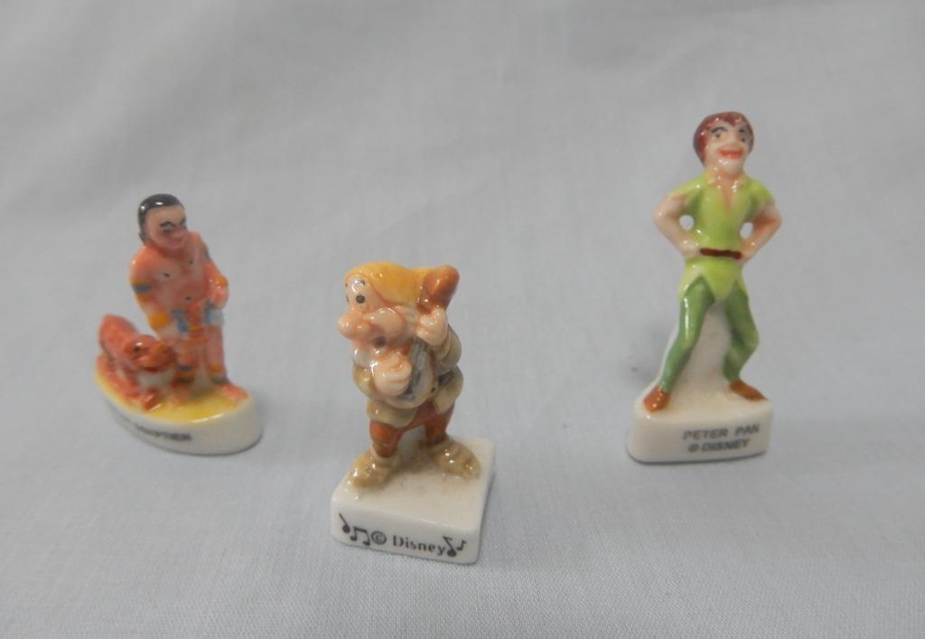 Vintage French Porcelain Feves Figurines by Disney