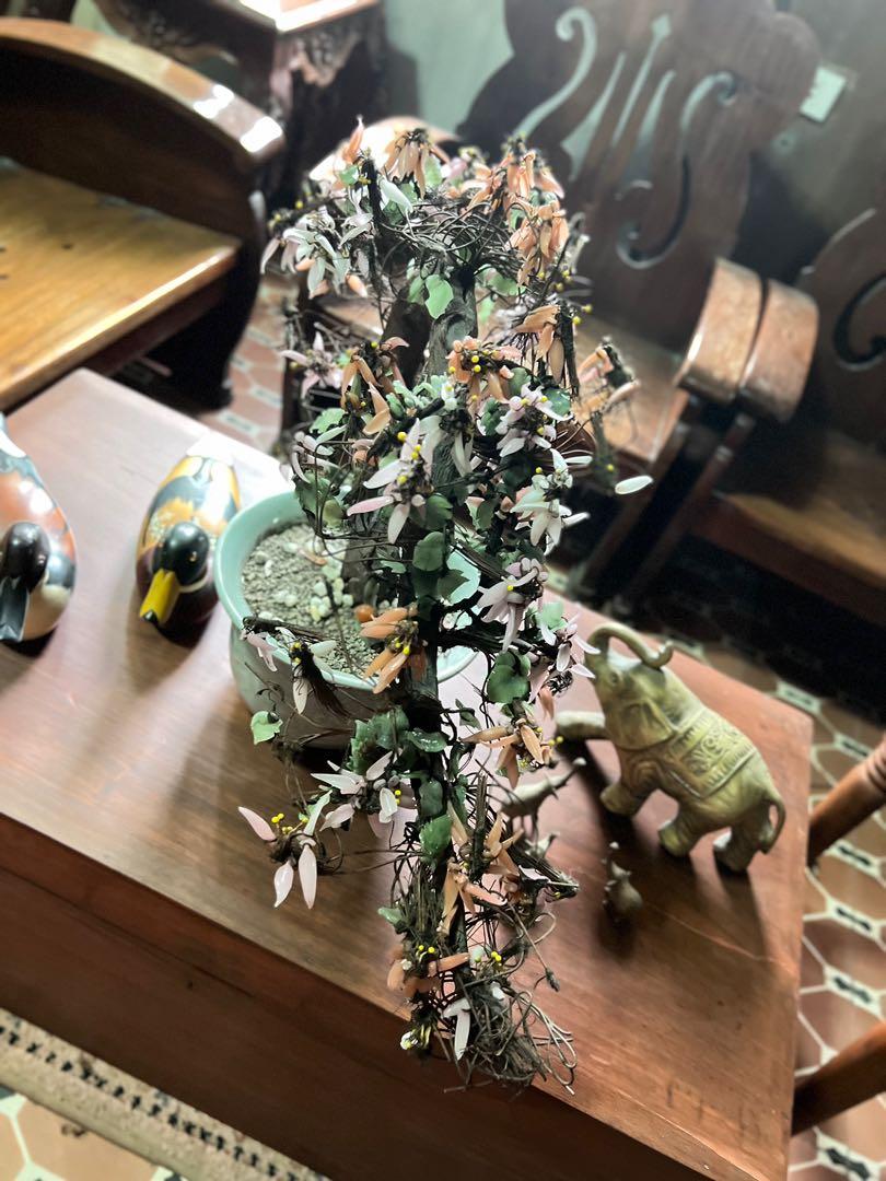 Vintage Jade Tree in Celadon Pot, Hobbies & Toys, Memorabilia