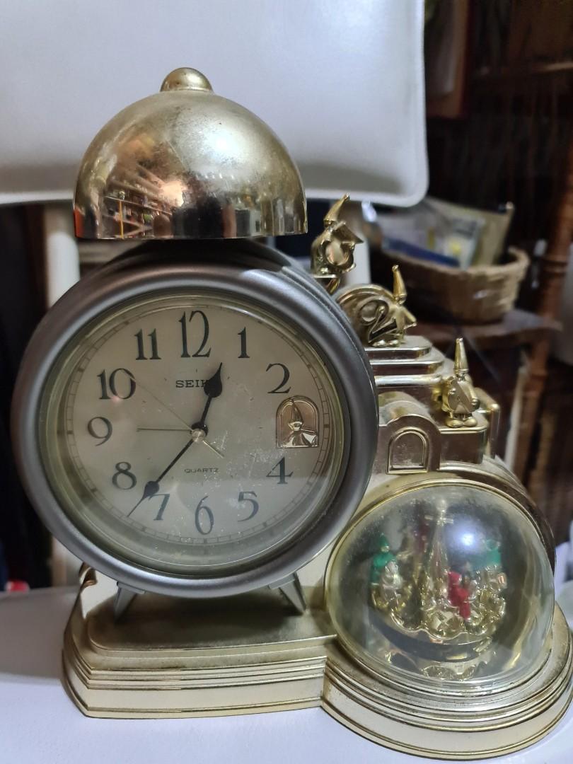 Vintage seiko table clock carousell (Category: Clocks) located in Paranaque City. Submitted by edszz (Listing ID 1143324416, Image 1). Description: Vintage seiko table clock carousel no issue.