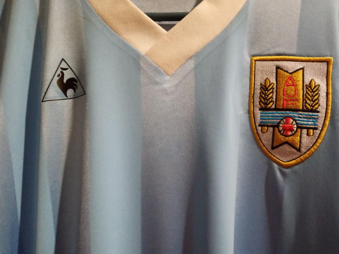Vintage Uruguay 1986 Le Coq Sportif template long sleeves jersey jersi