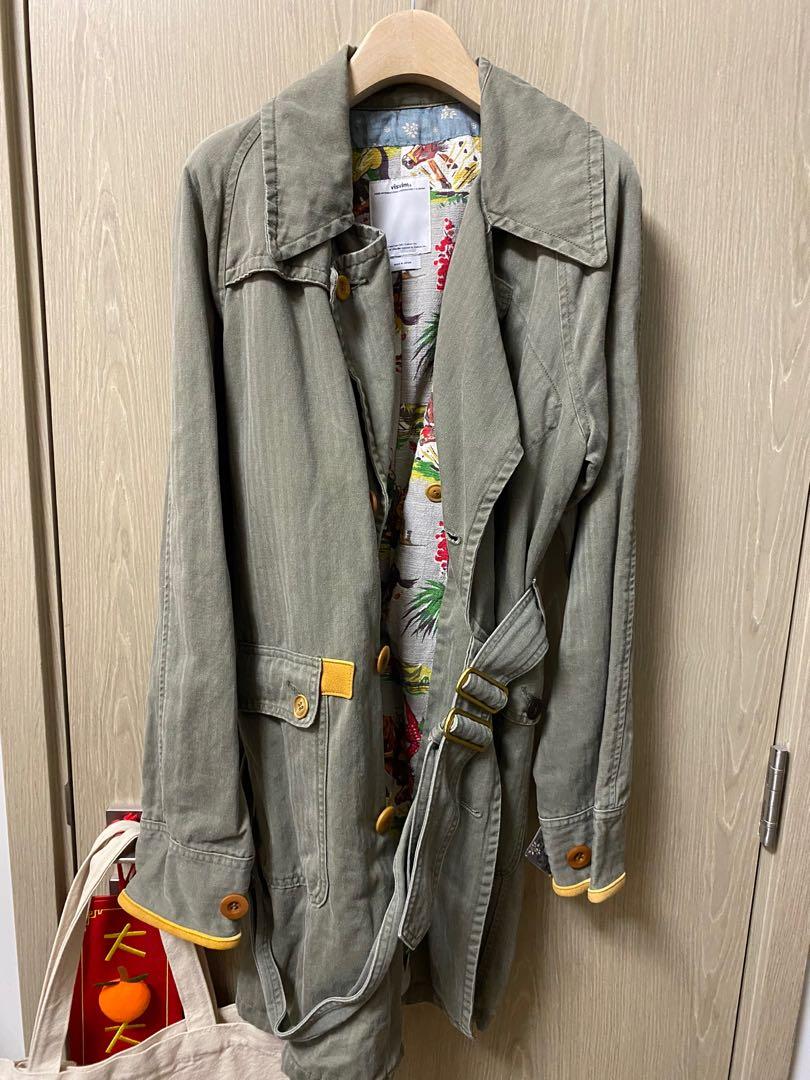 Visvim hendee trench coat size 1, 男裝, 外套及戶外衣服- Carousell