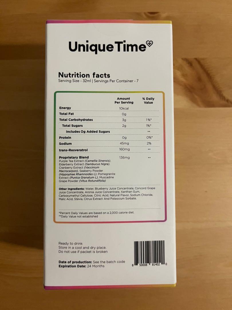 Vitality Pack Unique Time Rejuvenate Antioxidant Infused Shot, Health