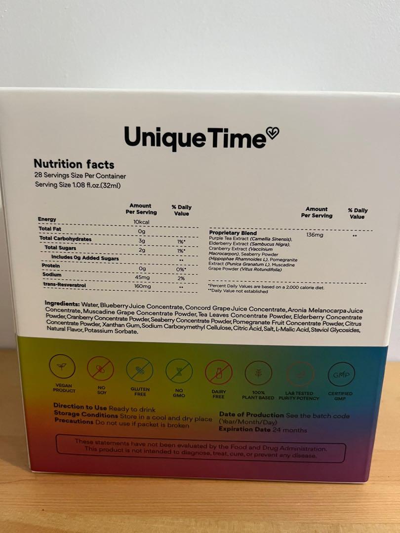 Vitality Pack Unique Time Rejuvenate Antioxidant Infused Shot, Health