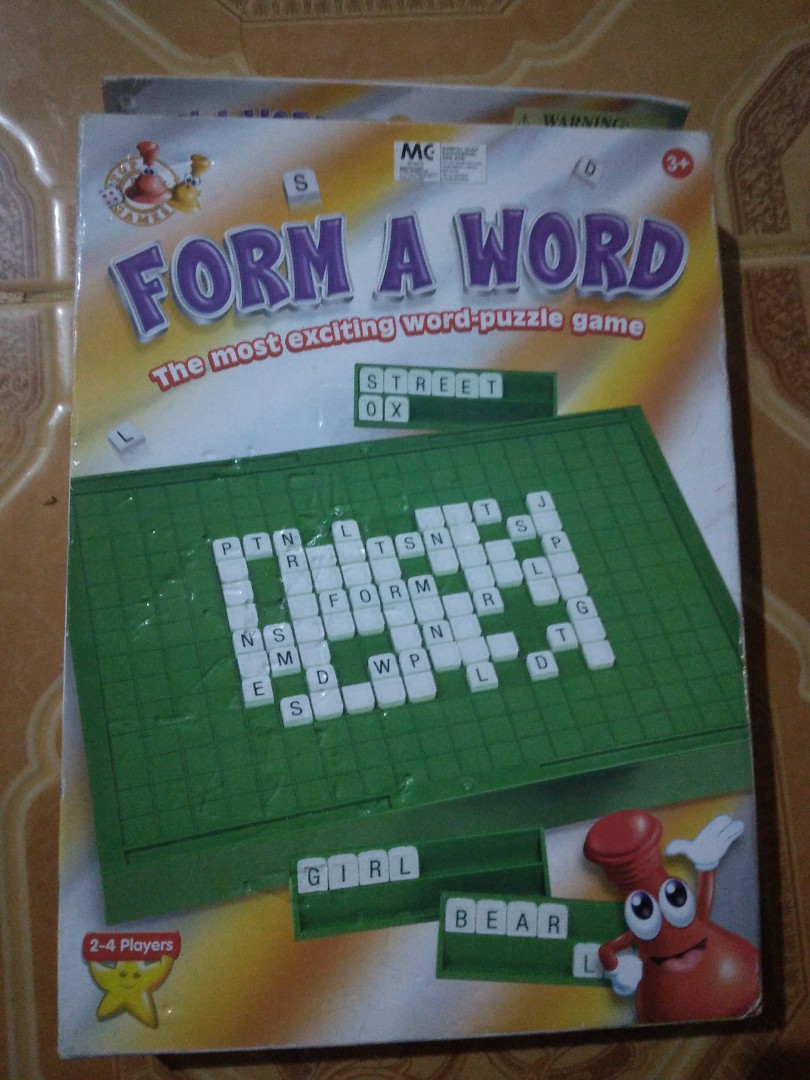 Word Puzzle Game Toys Collectibles Permainan Papan Kartu Di Carousell