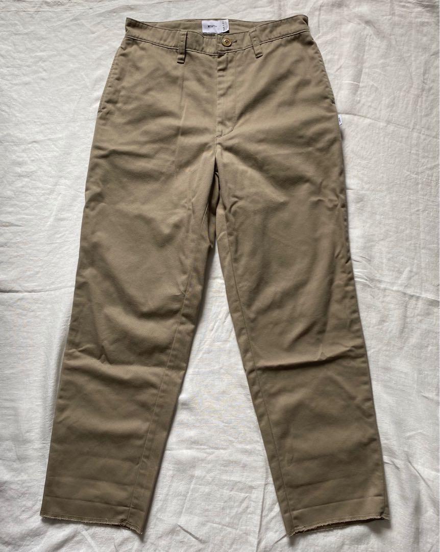 WTAPS 19AW KHAKI / TROUSERS. COPO. TWILL, 男裝, 褲＆半截裙, 長褲 