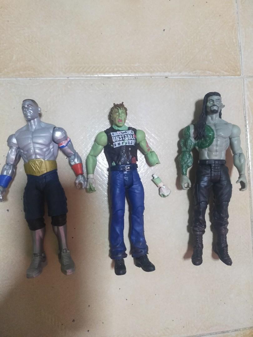 Wwe basic figure $7 (Category: Toy Figures) located in Singapore. Submitted by silversparks (Listing ID 1143303468, Image 2). Description: wwe basic figure rey mysterio -$7 sold american alpha ( chad gable & jason jordan ) - 2 for $10 or $5 each kofi kingston- $7 sold finn balor - $10 sheamus - $10sold silver john cena - $10 zombie dean ambrose -$10 zombie roman reigns - $15 yoshi tatsu -$15 dean ambrose - $10 kalisto - $12.