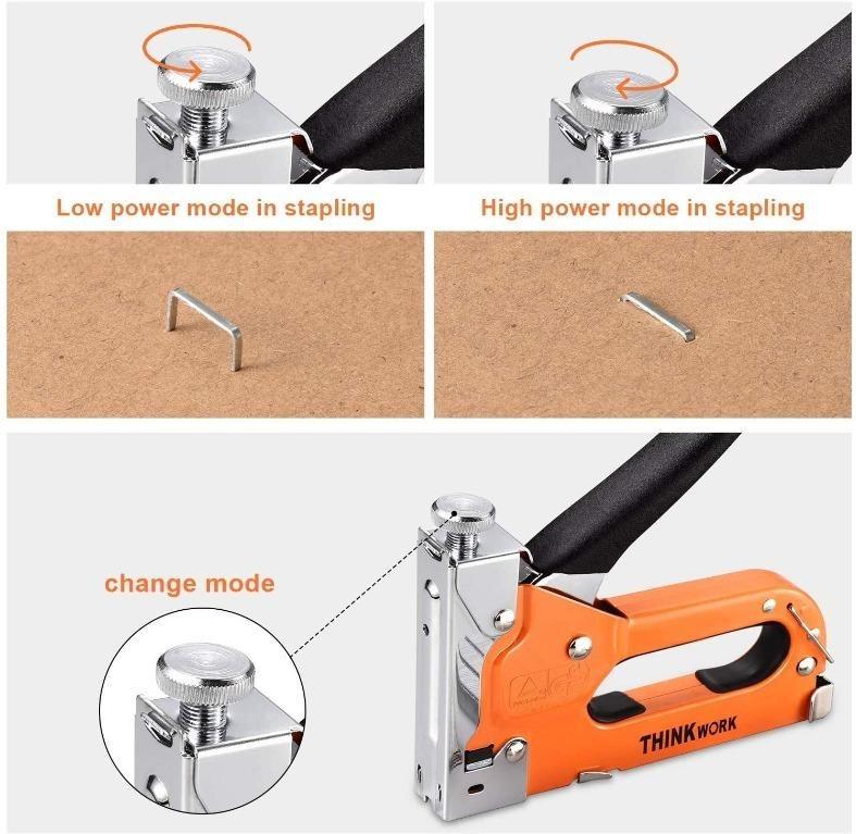 X4778 Thinkwork 3in1 Staple Gun, Nailer Gun with 2100 Staples and