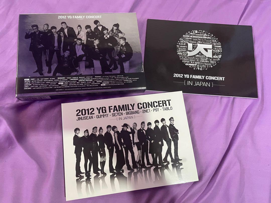YG FAMILY Concert 2012 Japan DVD, Hobbies  Toys, Memorabilia   Collectibles, K-Wave on Carousell