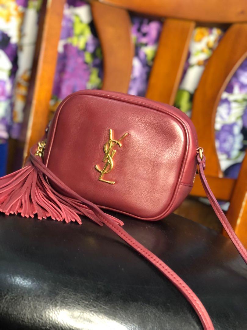 Ysl blogger bag red sales