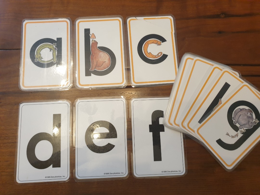 Zoophonics Alphabet Flash cards, Hobbies & Toys, Books & Magazines