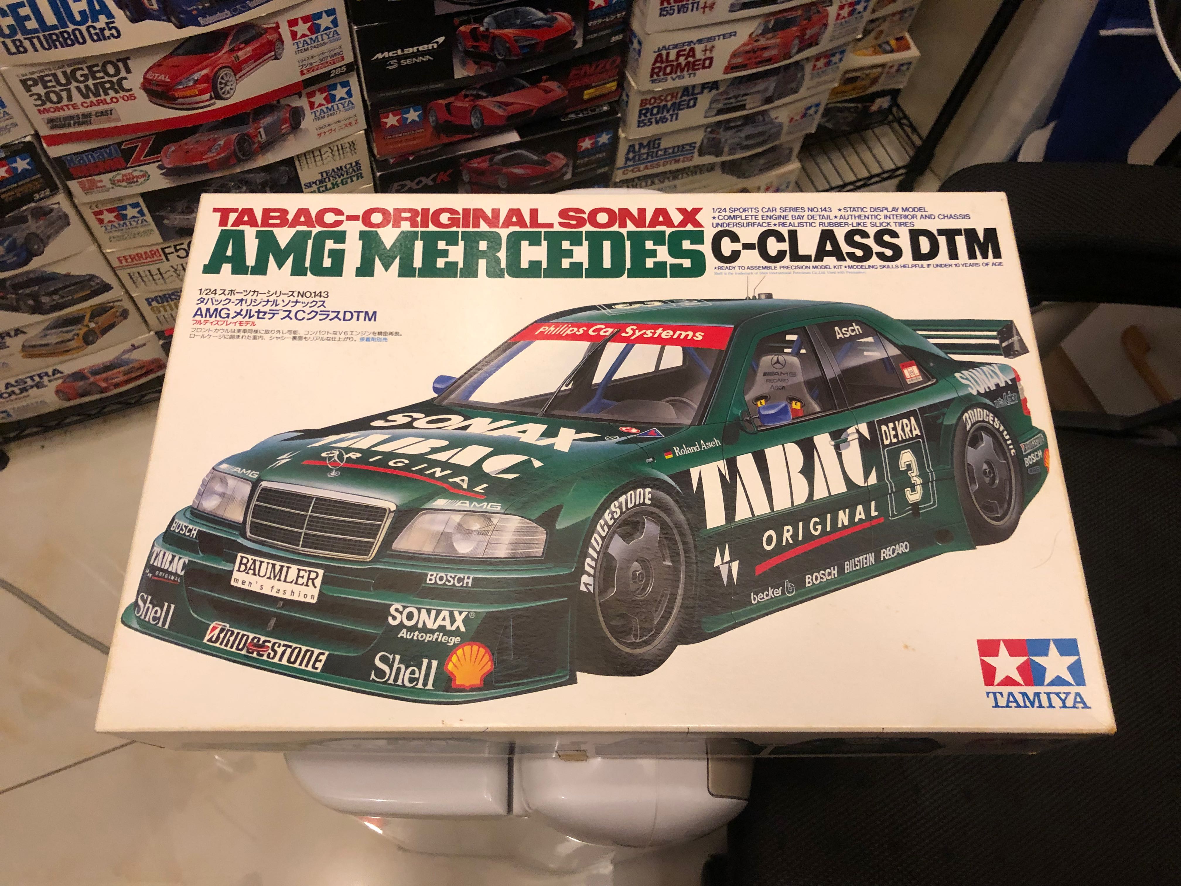 1/24田宮雙星tamiya AMG Mercedes Tabac-Original Sonax C-Class DTM 