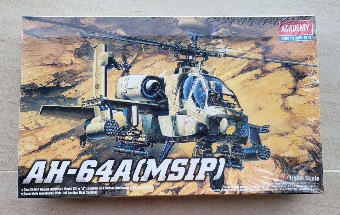 1/48 AH64A (MSIP) APACHE Model Kit, Hobbies & Toys, Toys & Games on