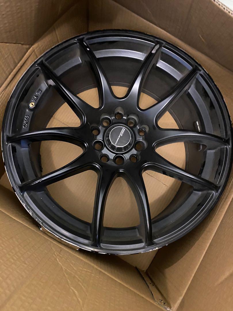 17” Used Replica Taiwan Rims, Car Accessories, Tyres & Rims on Carousell