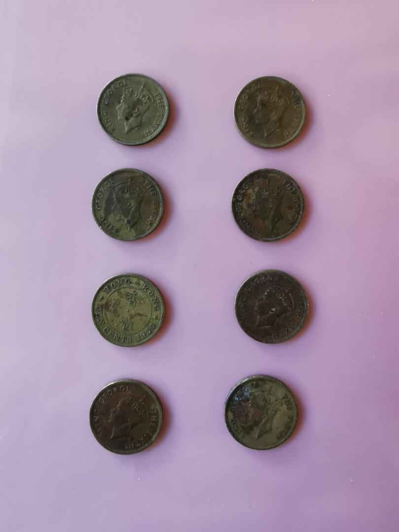 1950 & 1951年一角硬幣(King George), 興趣及遊戲, 收藏品及紀念品, 錢幣- Carousell