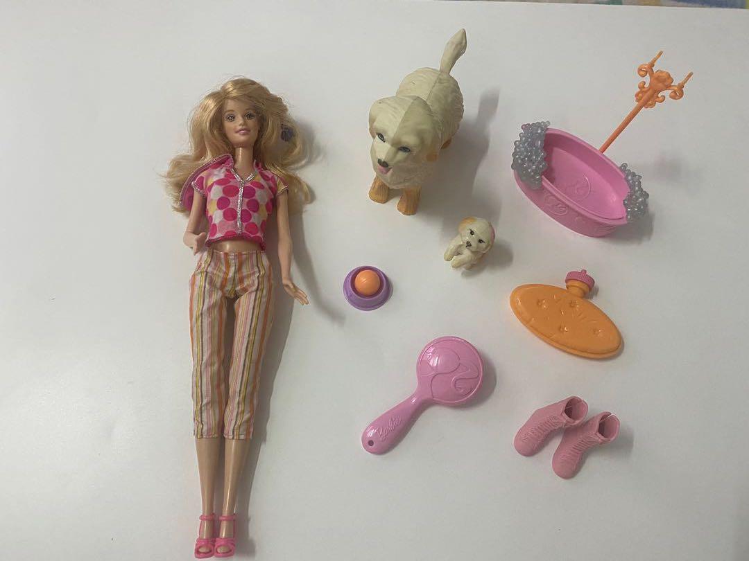 2008 Barbie Clean Up Pup Playset