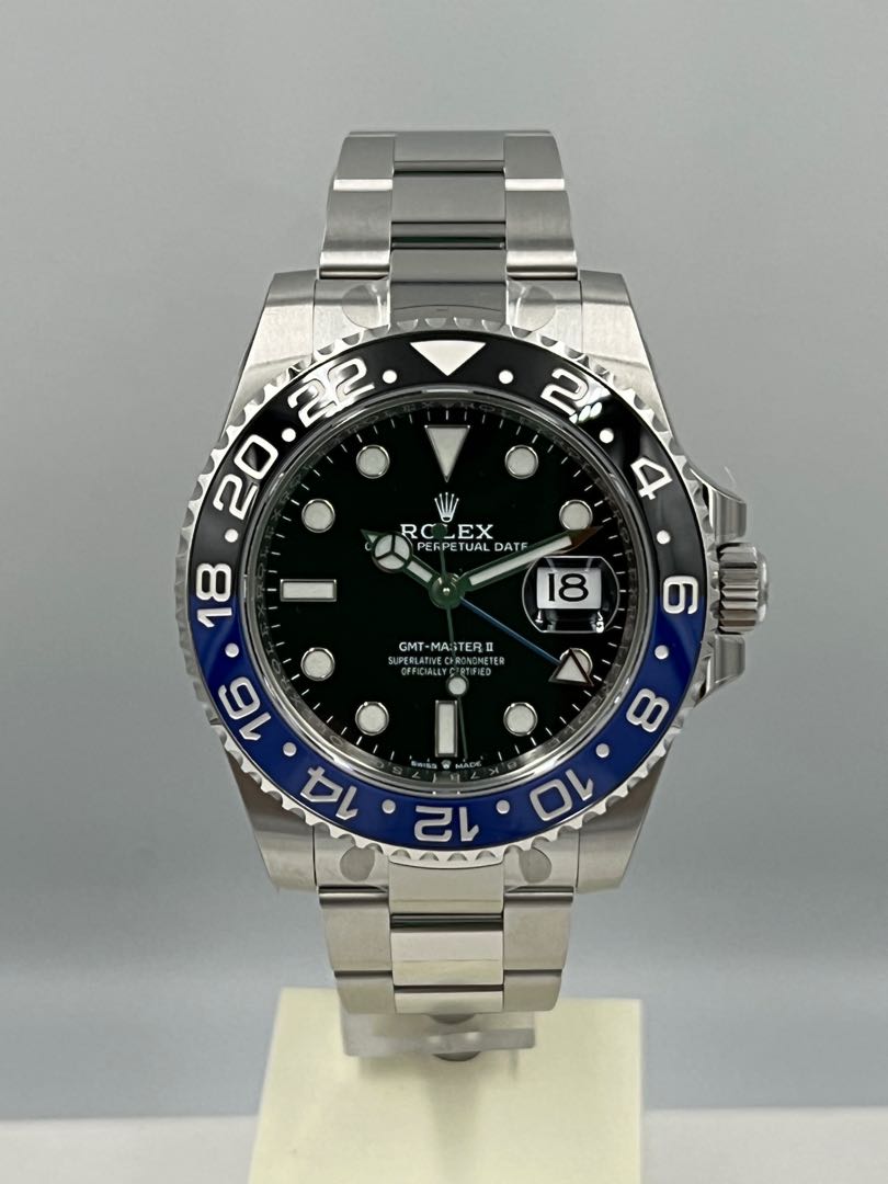🔥2022 Full Factory sticker Rolex GMT Batman, Luxury, Watches on Carousell