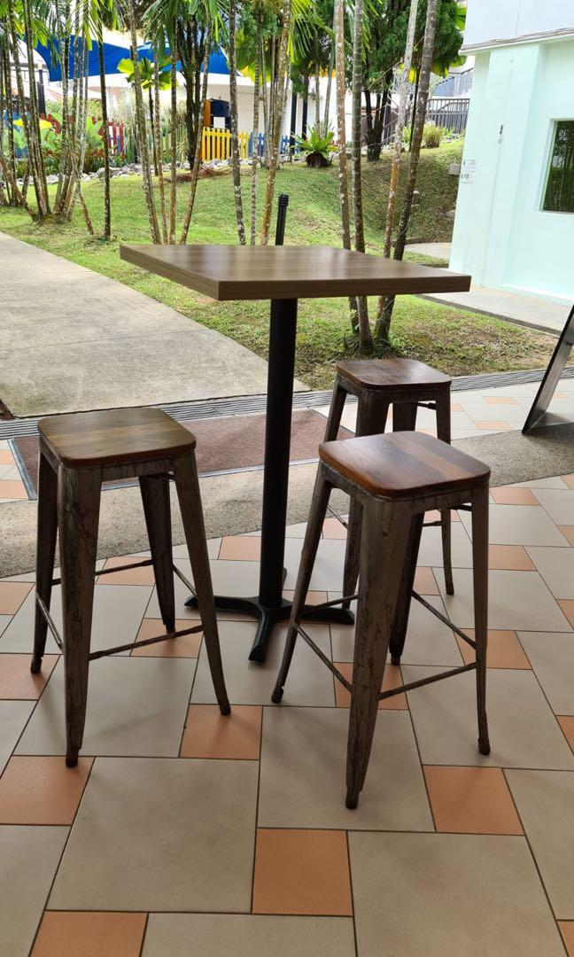 2 High Tables 10 Stools Solid, How Many Inches Is Counter Height Bar Stools 26mm