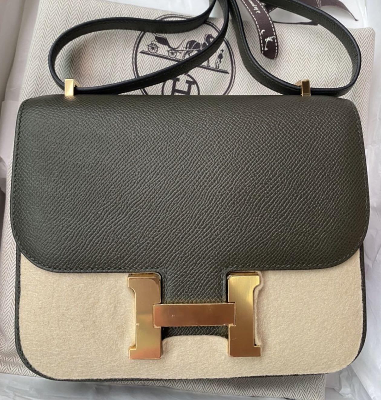 Hermes Constance 18 Mini Epsom Vert De Gris - Stamp Y - THE PURSE