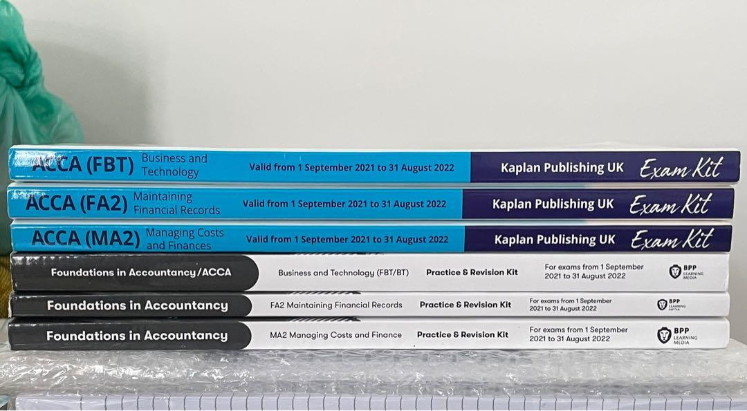 ACCA FIA KAPLAN & BPP EXAM KIT (FA2) , Hobbies & Toys, Books