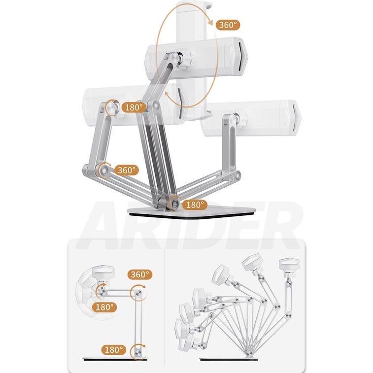 Arider Multi Angle Aluminum Phone/Tablet Stand (Category: Mounts & Holders) located in Naga. Submitted by veeepl (Listing ID 1143603843, Image 2). Description: Heavy duty! Like new! Used once only.